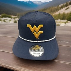 West Virginia Mountaineers Hat “Team Roper” Poly Blend Snapback Cap H122