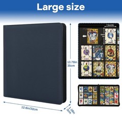 Trading Card Binder 480 Pockets, 12 Pockets Card Binder, Side Loading Card Colle