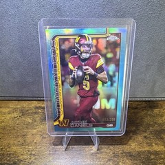 Topps Chrome 2025 Jayden Daniels #295 Teal Refractor #/299 Commanders