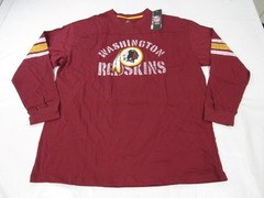 Washington Redskins Mens Sizes 2XL-3XL-5XL-6XL-Tall Majestic Long Sleeve Shirt