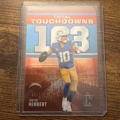 2025 Topps Signature Zone Out Justin Herbert Chargers Total TDs ZO-48/50