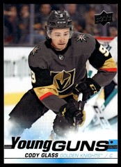 2019-20 Upper Deck Young Guns Cody Glass Rookie Vegas Golden Knights #237