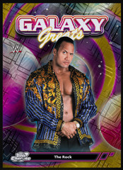 DIGITAL Topps WWE Slam Cosmic Chrome 26 – Legendary – The Rock /50