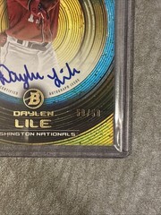 2022 Bowman Inception Gold Daylen Lile Rookie RC Auto /50 Nationals #PA-DLL
