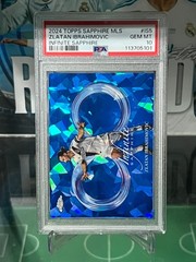 2024 topps sapphire MLS infinite Sapphire #IS5 Zlatan Ibrahimovic PSA 10