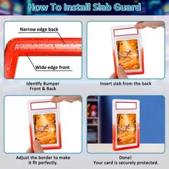 3-30 Pack Gradient For PSA Graded Card TPU Slab Bumper Guard Protector Stackable