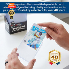 BCW 3×4 Topload Card Holder – Standard – 100ct | Rigid PVC 100 Count, Clear