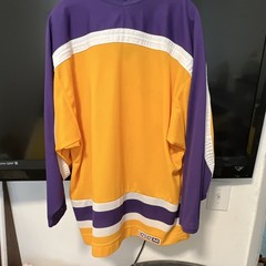CCM Los Angeles Kings Vintage Hockey Jersey Purple/Gold/White L Licensed
