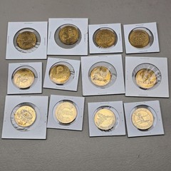 Vintage Baseball Token Coin Lot MLB Teams Center Savings 12 Pc