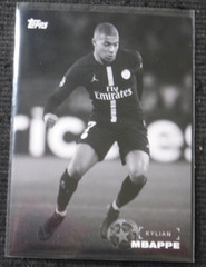 2019 TOPPS ON DEMAND UEFA CHAMPIONS LEAGUE BLACK WHITE BASE KYLIAN MBAPPE #5