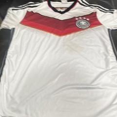 Germany National Team Soccer Jersey Shirt – White Red Black Gold