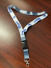 LOS ANGELES DODGERS TWO SIDED WHITE/ BLUE AND GREY/ WHITE LE KEY-LANYARD……MLB