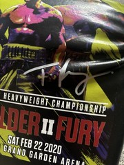 Tyson Fury Signed Autograph Wilder Fury 2 Boxing Glove With COA | AFTAL Approved