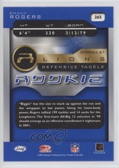 2001 Quantum Leaf Rookie Shaun Rogers #265 Rookie RC 0g45