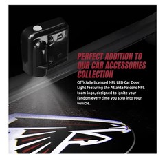 NFL LED Car Door Projector Lights – Team Logo Football Auto Truck Accessory[NEW]