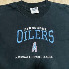 VTG Tennessee Oilers 1997 Lee Sport NFL Embroidered Shirt Titans Size Large