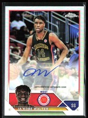 JA’Kobe Walter 2023-24 Topps Chrome McDonald’s All American Refractor Auto