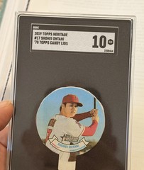 2019 Topps Heritage Shohei Ohtani 1970 Candy Lids #17 SGC 10 Gem Mint