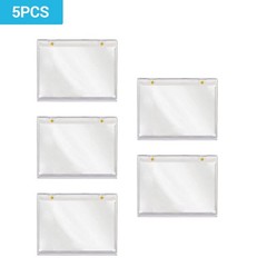 5PACK Magnetic Vertical Double Booklet 175PT Card Storage UV Protection Holder