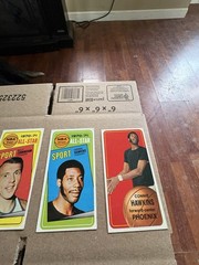 lot of 4 1970-71 Topps Basketball Superstars Connie Hawkins, Billy Cunningham