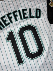 Gary Sheffield 1997 Florida Marlins Alt World Series Jersey Men’s (L-XL)
