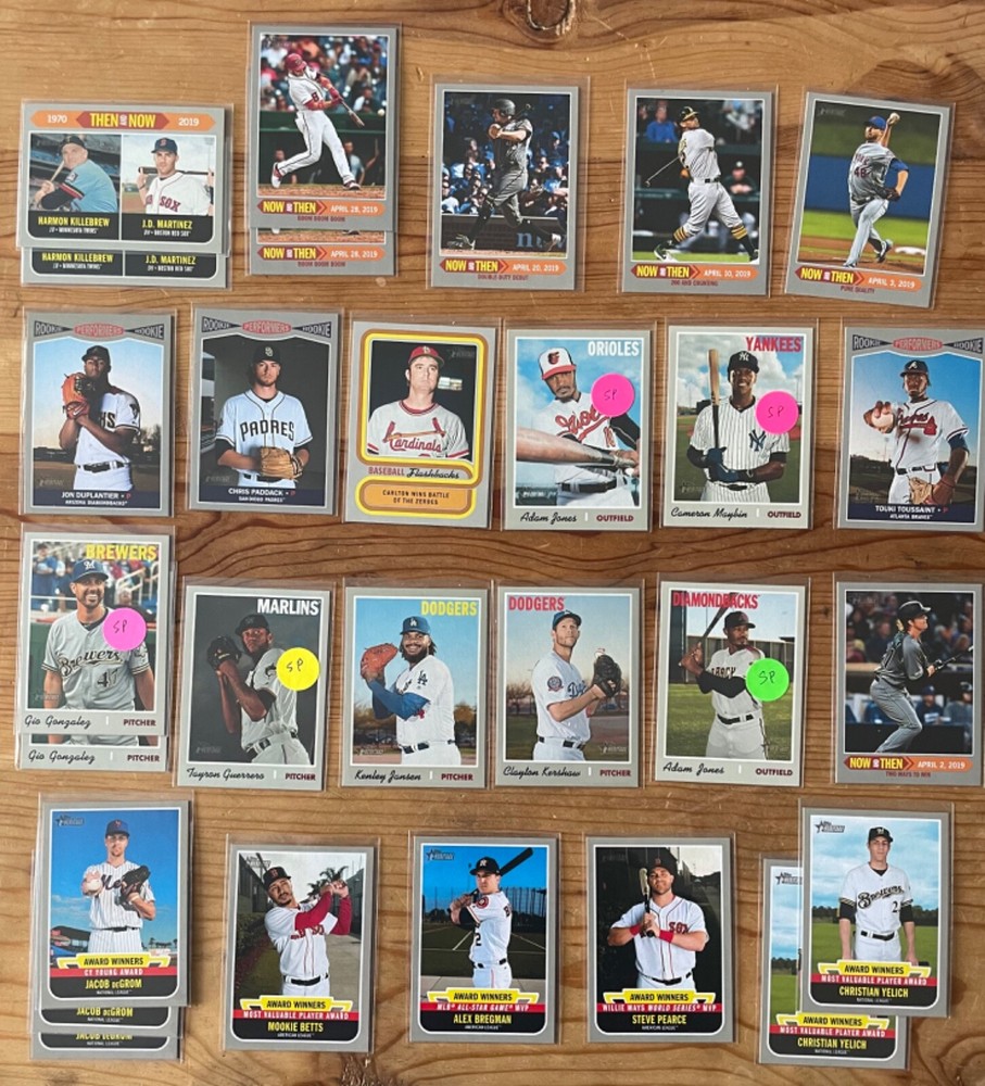 2019 Topps Heritage Short Print SP’s – complete your set, combined shipping