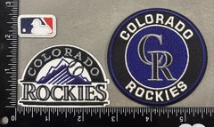 COLORADO ROCKIES LOT SET OF 3 MLB BASEBALL IRON ON PATCHES
