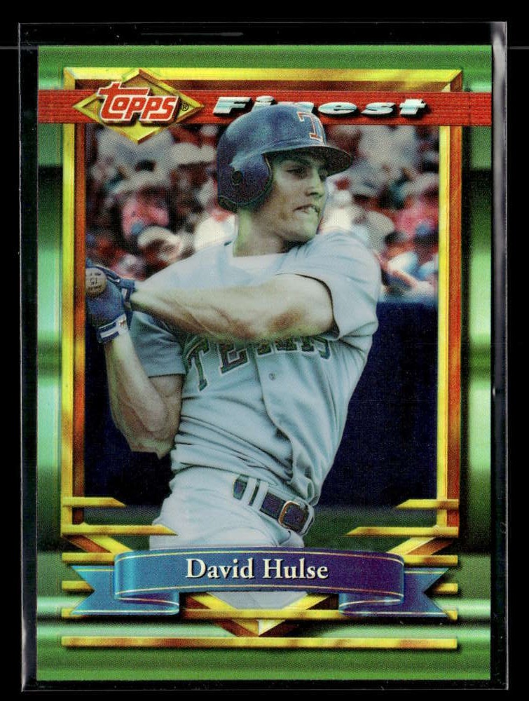 1994 Topps Finest David Hulse Refractor #148 Texas Rangers Y9261