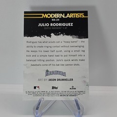 Topps Gallery 2022 Julio Rodriguez Modern Artists #MA-24 Seattle Mariners RC