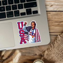 US Olympic Hockey Team Jack Hughes Gold Medal Winner USA Sticker