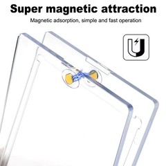 5PACK 100PT Magnetic Card Holders UV Protection for Sport Football Trading Cards