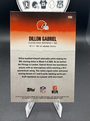 Topps 2025 Signature Class Dillon Gabriel Cleveland Browns Rookie #103