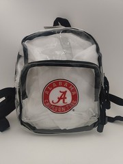 New With Tags Alabama Crimson Tide Clear Stadium Mini Backpack 9″x 7″x 4″