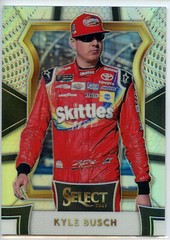 2017 Panini Select Racing NASCAR HOLO SILVER Parallel #50 Kyle Busch