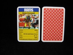 1987 Nolan Cromwell Los Angeles Rams “Ace Fact Pack” Card United Kingdom #21