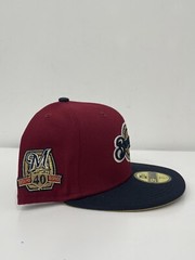 Milwaukee Brewers MLB New Era 40th Year Anniversary Topperz Fitted Cap Hat 7 1/2