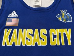 Adidas UMKC Kangaroos Basketball Jersey. Mens M. Blue. NCAA. See Details! New!