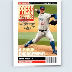 2004 Fleer Mark Prior #10 Classic Clippings Chicago Cubs