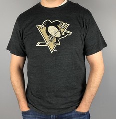 Pittsburgh Penguins T-Shirt – Sidney Crosby 87 Reebok CCM Gray Tri Blend 5 sizes