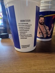 RARE 1989 Hercules wf titian Sports Wrestling Cups A 10 Cup Lot Set