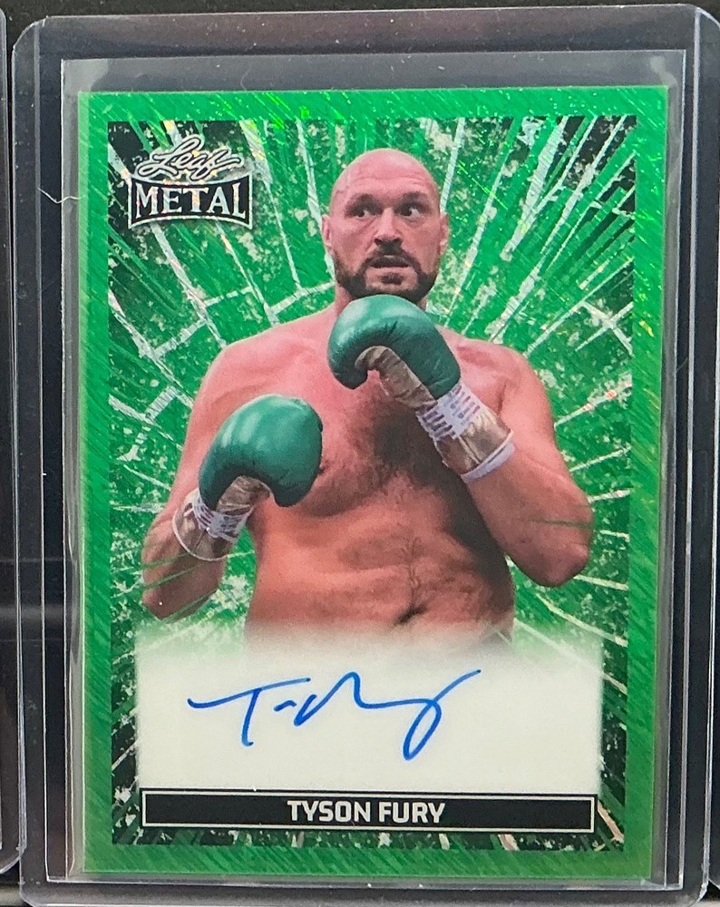 2026 Leaf Ring Kings Tyson Fury Auto Autograph Shimmer Green #d 2/5 ON CARD