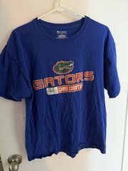 Champion Florida Gators Cross Country Blue Orange Green Shirt T-Shirt Size L