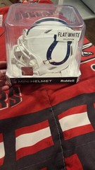 Jonathan Taylor Signed The Mini Helmet White Colts Flat White Collection