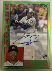 2025 Topps Archives Cam Smith 1984 Fan Favorites Green Foilboard Auto RC 14/99