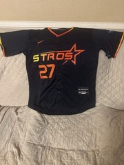 Jose Altuve Blue Navy Astros 2025 Be Someone Stitched Jersey Size XLarge