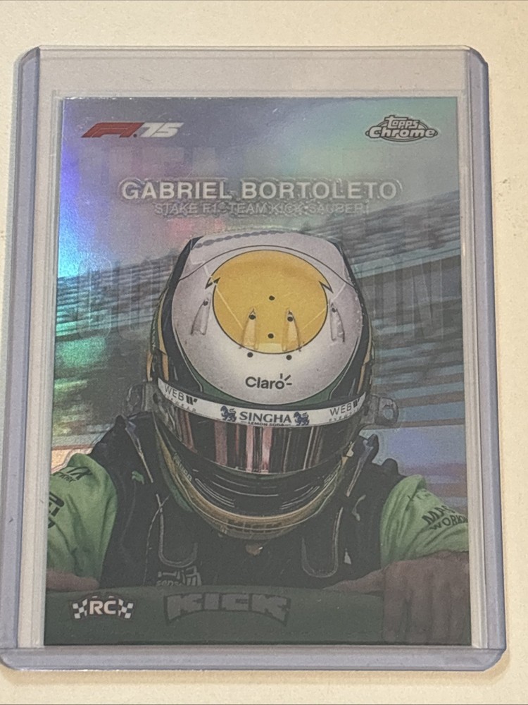 2025 Topps Chrome Formula 1 – Helmet Collection Gabriel Bortoleto #HC-10 (RC)