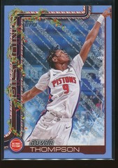 Ausar Thompson #H36 2025-26 Topps Holiday Light Blue and White Glitter Holiday