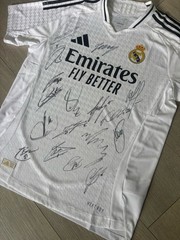 MULTI SIGNED Rare Real Madrid 2024/25 FULL SQUAD Home Jersey CLUB COA & BOX