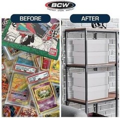 3 BCW Graded Card Shoe Storage Box Cardboard Lid PSA Beckett BGS Certified Slab