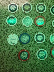 Lot Of 19 Topps Poker Chips MLB Baseball Jeter Posey Scherzer Dodgers Yankees